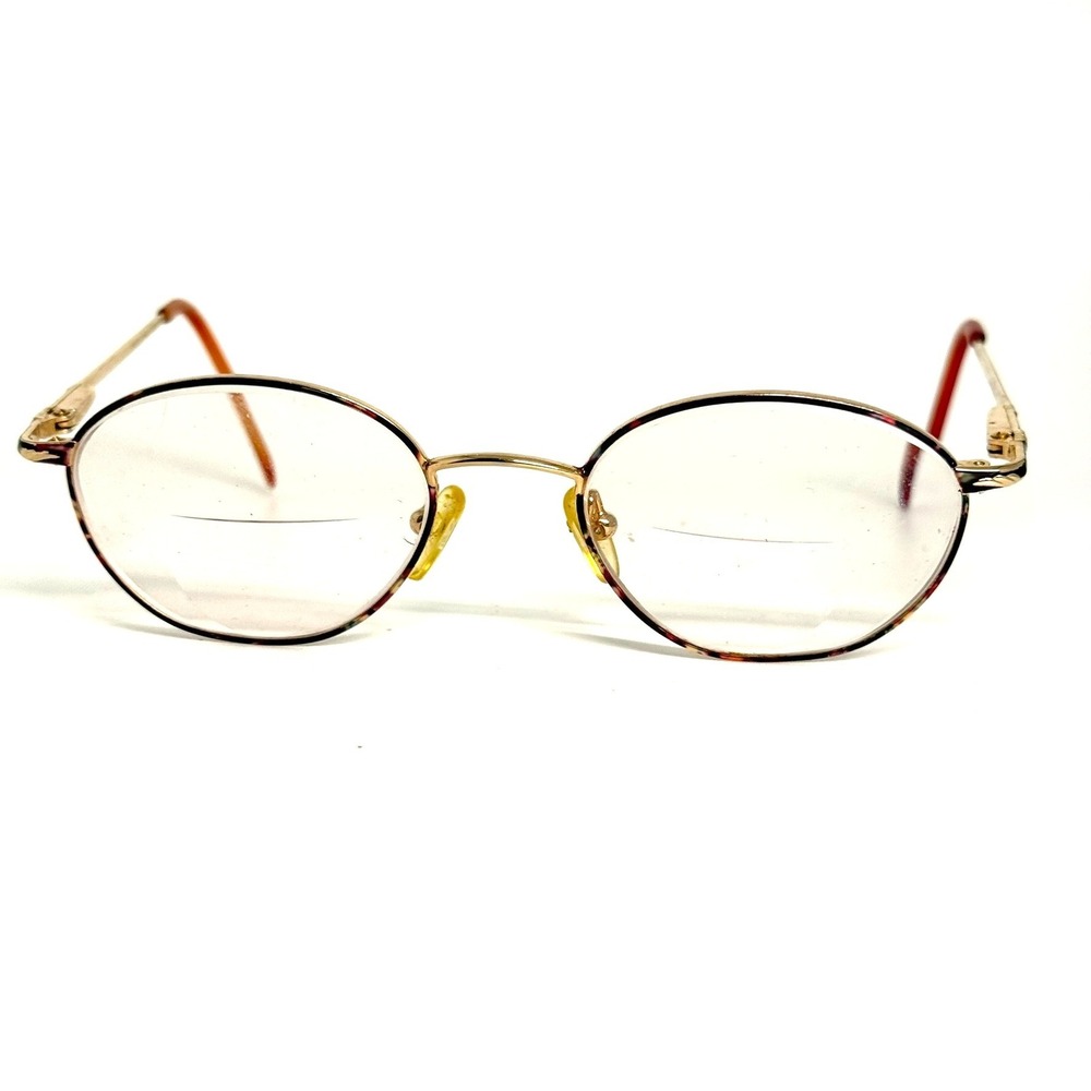Sans Pareil Inc Vintage Oval Eyeglasses Gold Tortoise Metal Frames 23440
